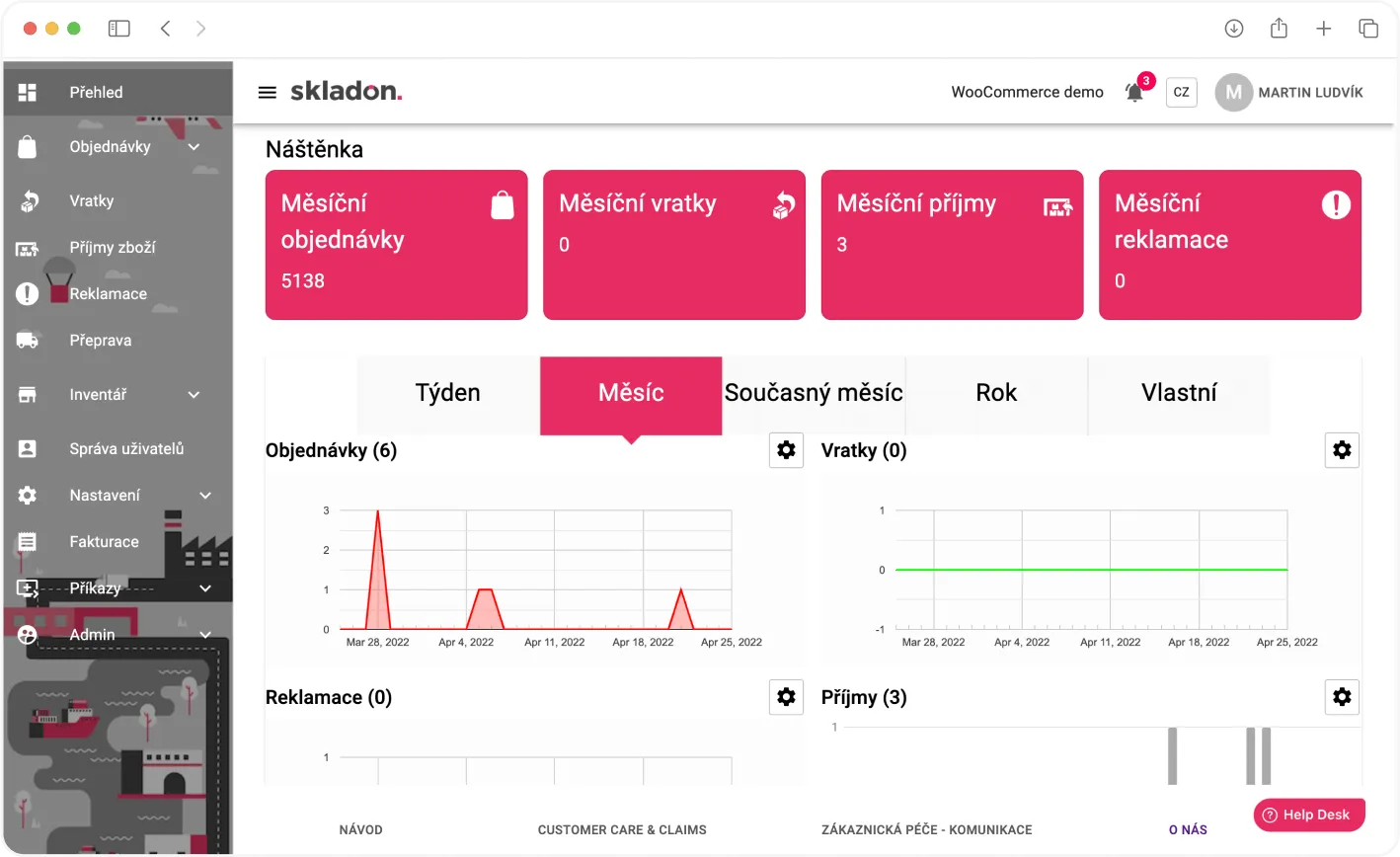Skladon stará aplikace